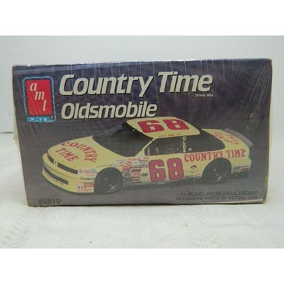 1991 AMT Ertl Model Car Kit Bobby Hamilton #68 Country Time Oldsmobile 6819 - Picture 5 of 8
